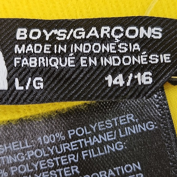 North Face Insulated Pants Snow Ski Yellow Adjustable Boys Youth Large 14 / 16 - Picture 4 of 16